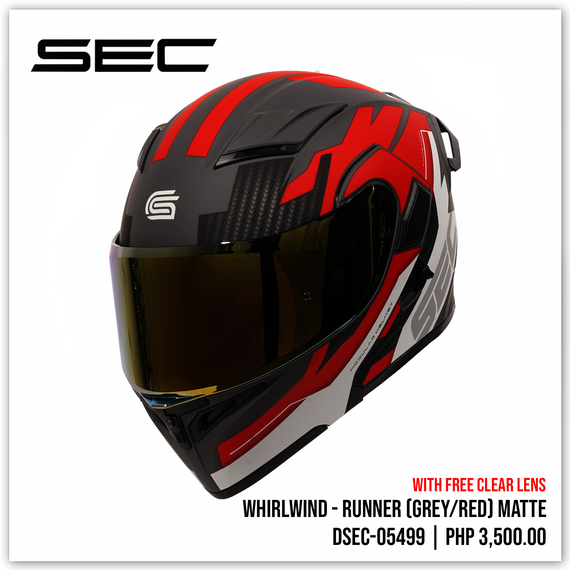 Whirlwind - Runner (Grey/Red)