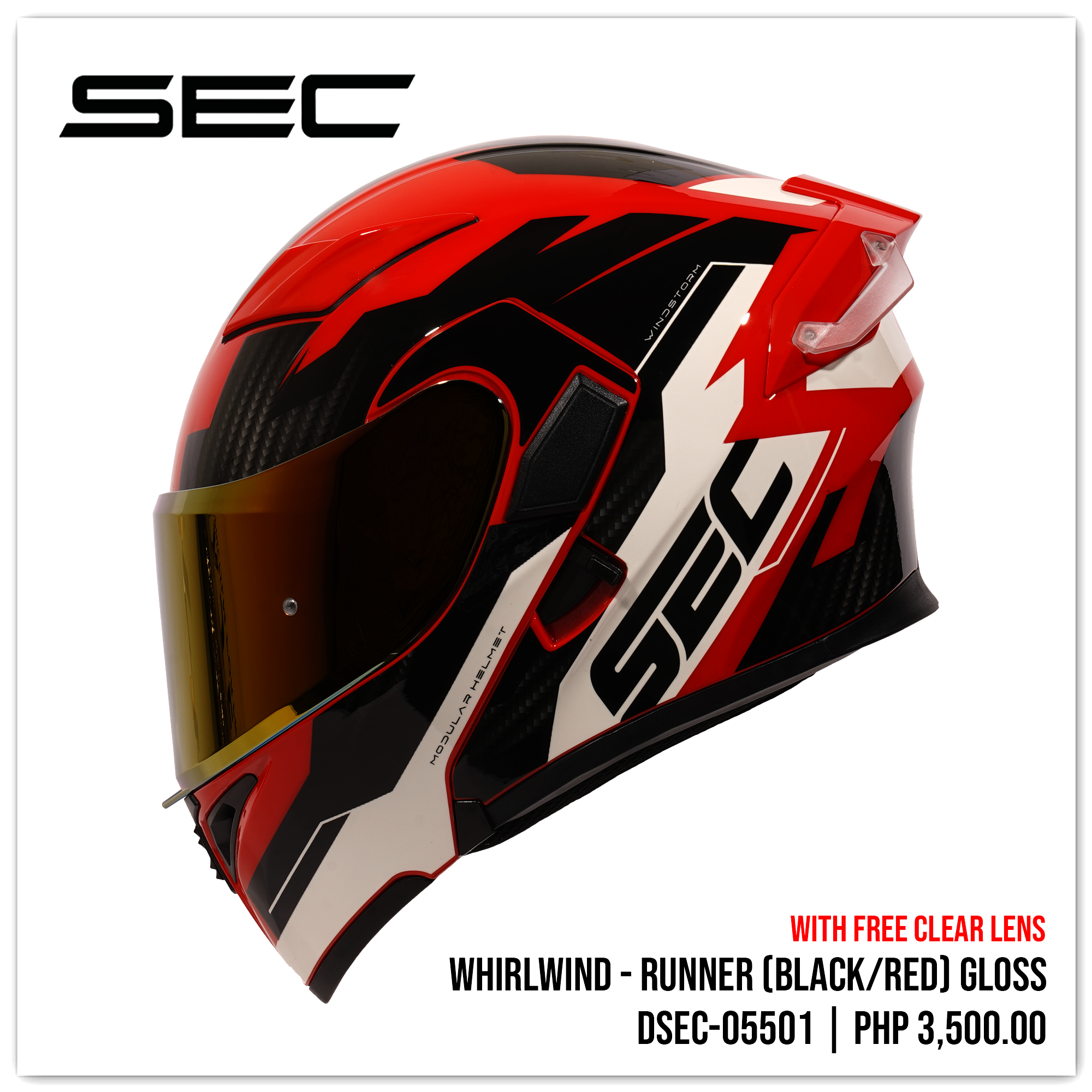 Whirlwind - Runner (Black/Red)