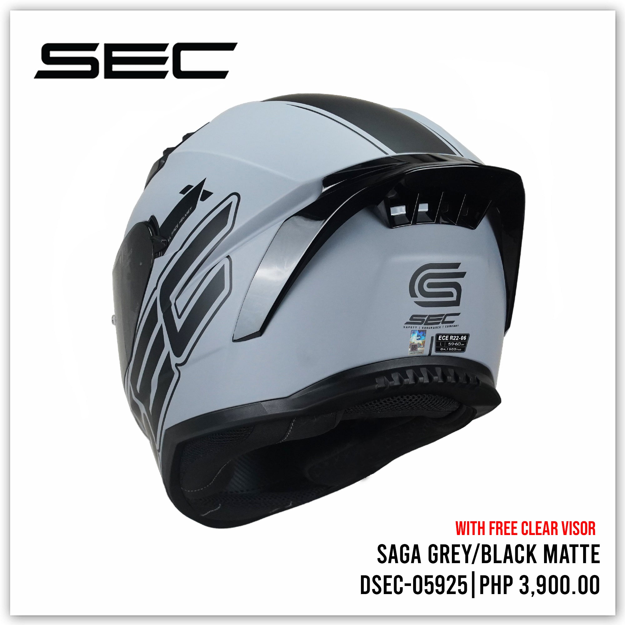 SAGA - Brand Grey/Black