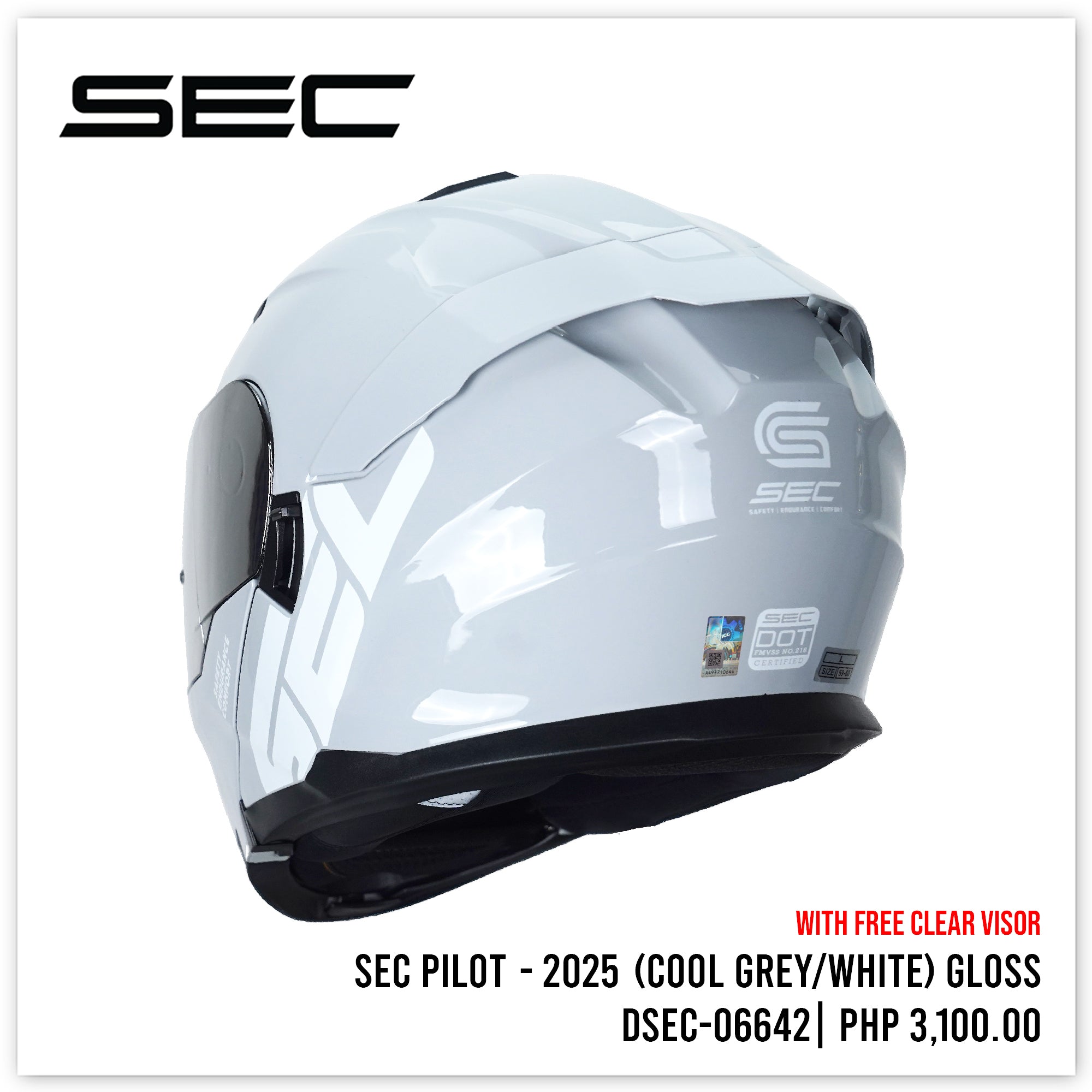 SEC PILOT - 2025 (COOL GREY/WHITE)