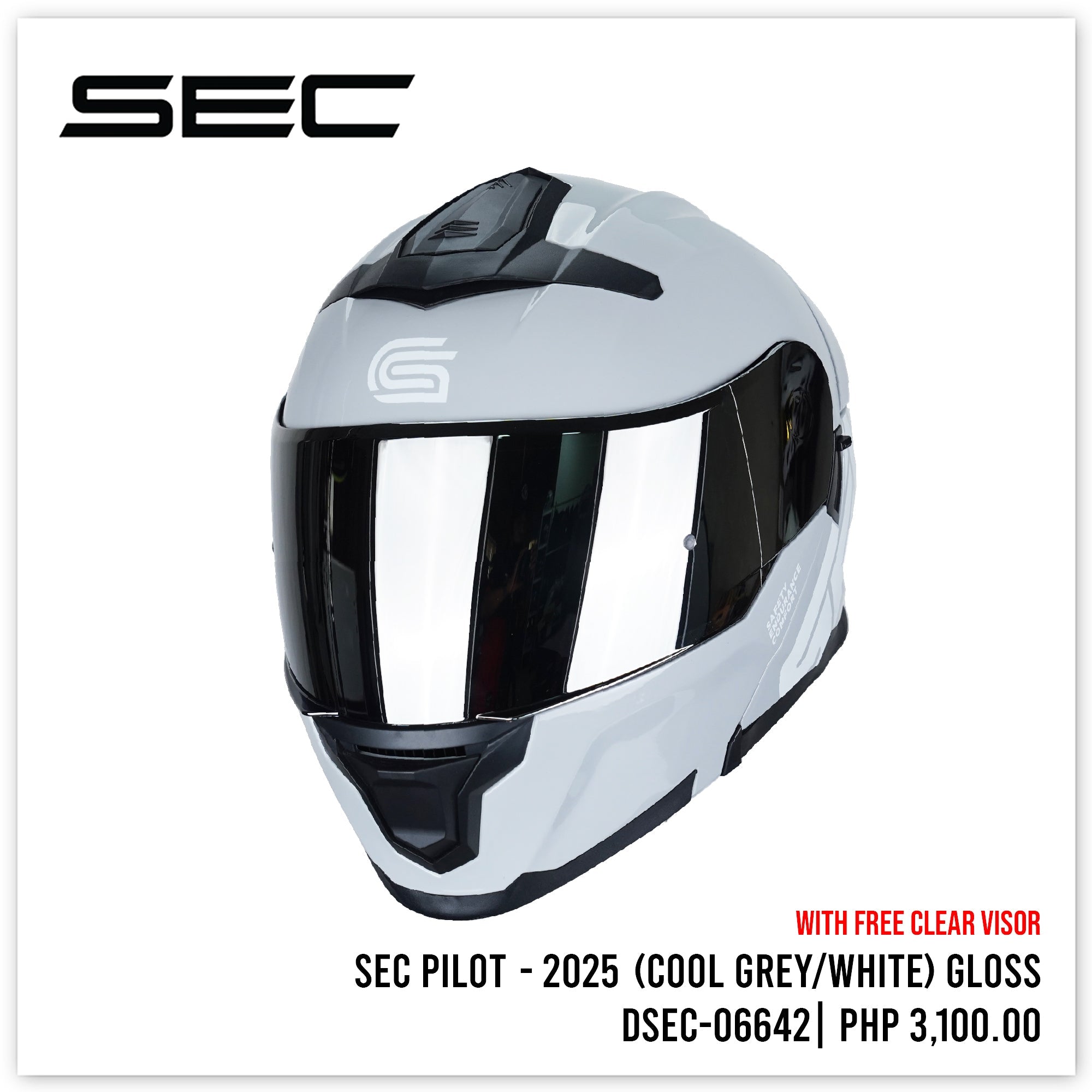 SEC PILOT - 2025 (COOL GREY/WHITE)